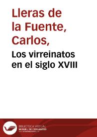 Los virreinatos en el siglo XVIII | Biblioteca Virtual Miguel de Cervantes
