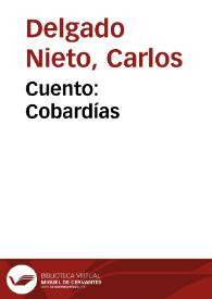 Cuento: Cobardías | Biblioteca Virtual Miguel de Cervantes