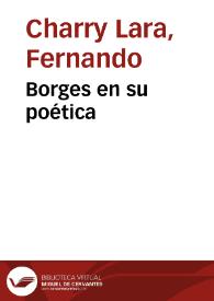 Borges en su poética | Biblioteca Virtual Miguel de Cervantes