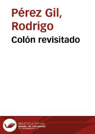 Colón revisitado | Biblioteca Virtual Miguel de Cervantes