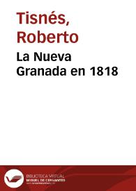 La Nueva Granada en 1818 | Biblioteca Virtual Miguel de Cervantes