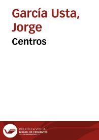 Centros | Biblioteca Virtual Miguel de Cervantes