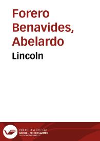 Lincoln | Biblioteca Virtual Miguel de Cervantes