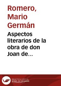 Aspectos literarios de la obra de don Joan de Castellanos : Capitulo VI | Biblioteca Virtual Miguel de Cervantes