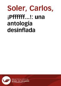 ¡Pffffff...!: una antología desinflada | Biblioteca Virtual Miguel de Cervantes