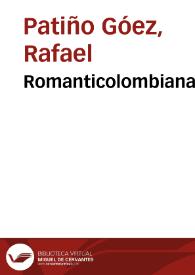 Romanticolombiana | Biblioteca Virtual Miguel de Cervantes