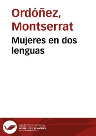 Mujeres en dos lenguas | Biblioteca Virtual Miguel de Cervantes