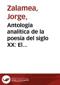 Antología analítica de la poesía del siglo XX: El poeta ante Dios | Biblioteca Virtual Miguel de Cervantes