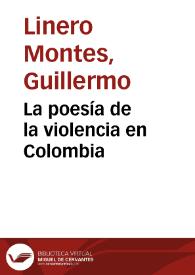 La poesía de la violencia en Colombia | Biblioteca Virtual Miguel de Cervantes