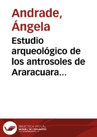 Estudio arqueológico de los antrosoles de Araracuara (Amazonas) | Biblioteca Virtual Miguel de Cervantes