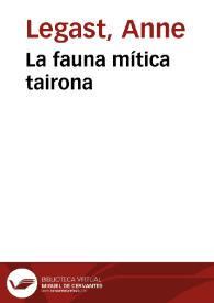 La fauna mítica tairona | Biblioteca Virtual Miguel de Cervantes