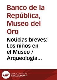 Noticias breves: Los niños en el Museo / Arqueología del cercano oriente | Biblioteca Virtual Miguel de Cervantes