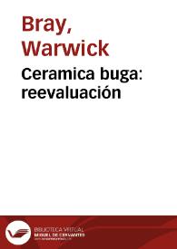 Ceramica buga: reevaluación | Biblioteca Virtual Miguel de Cervantes