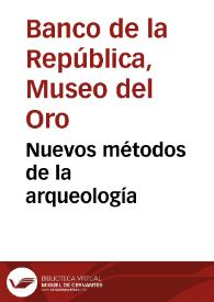 Nuevos métodos de la arqueología | Biblioteca Virtual Miguel de Cervantes