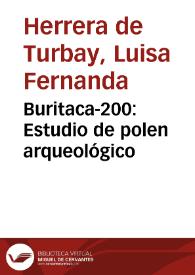 Buritaca-200: Estudio de polen arqueológico | Biblioteca Virtual Miguel de Cervantes