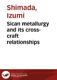 Sican metallurgy and its cross-craft relationships | Biblioteca Virtual Miguel de Cervantes