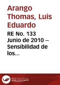 RE No. 133 Junio de 2010 -- Sensibilidad de los salarios al desempleo regional en Colombia: nuevas estimaciones de la curva de salarios | Biblioteca Virtual Miguel de Cervantes