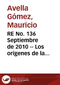 RE No. 136 Septiembre de 2010 -- Los orígenes de la banca central en Colombia | Biblioteca Virtual Miguel de Cervantes