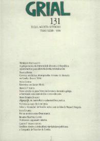 Grial : revista galega de cultura. Núm. 131, 1996 | Biblioteca Virtual Miguel de Cervantes