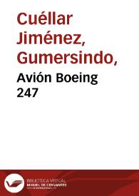 Avión Boeing 247 | Biblioteca Virtual Miguel de Cervantes