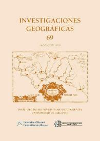 Investigaciones Geográficas. Núm. 69, 2018 | Biblioteca Virtual Miguel de Cervantes