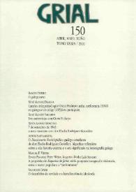 Grial : revista galega de cultura. Núm. 150, 2001 | Biblioteca Virtual Miguel de Cervantes