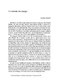 La mirada sin cuerpo / Josefina Delgado | Biblioteca Virtual Miguel de Cervantes