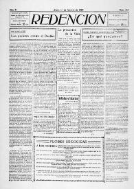 Redención. Núm. 125, 1º de agosto de 1923 | Biblioteca Virtual Miguel de Cervantes