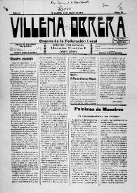 Villena Obrera. Núm. 12, 5 de enero de 1913 | Biblioteca Virtual Miguel de Cervantes