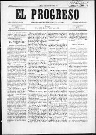 El Progreso : Periódico Democrático de la Marina. Núm. 8, 16 de octubre de 1884 | Biblioteca Virtual Miguel de Cervantes