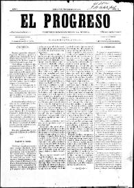 El Progreso : Periódico Democrático de la Marina. Núm. 14, 27 de noviembre de 1884 | Biblioteca Virtual Miguel de Cervantes