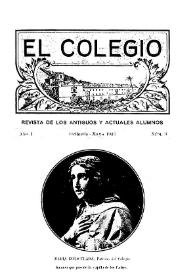 El Colegio : Revista de los Antiguos y Actuales Alumnos. Núm. 3, mayo de 1924 | Biblioteca Virtual Miguel de Cervantes