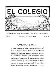 El Colegio : Revista de los Antiguos y Actuales Alumnos. Núm. 4, diciembre de 1924 | Biblioteca Virtual Miguel de Cervantes