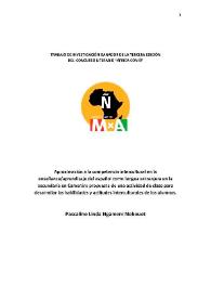 Aproximación a la competencia intercultural en la enseñanza-aprendizaje del español como lengua extranjera en la secundaria en Camerún: propuesta de una actividad de clase para desarrollar las habilidades y actitudes interculturales de los alumnos / Pascaline Linda Ngameni Nebouet | Biblioteca Virtual Miguel de Cervantes