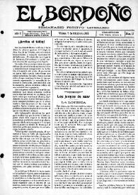 El Bordoño : Semanario Festivo-Literario. Núm. 17, 7 de octubre de 1906 | Biblioteca Virtual Miguel de Cervantes