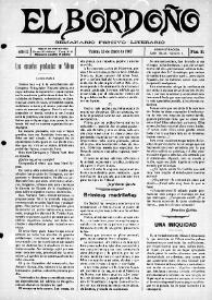 El Bordoño : Semanario Festivo-Literario. Núm. 31, 13 de enero de 1907 | Biblioteca Virtual Miguel de Cervantes