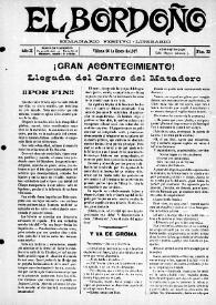 El Bordoño : Semanario Festivo-Literario. Núm. 32, 20 de enero de 1907 | Biblioteca Virtual Miguel de Cervantes