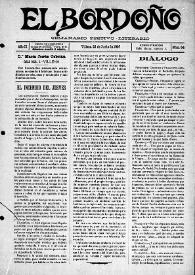 El Bordoño : Semanario Festivo-Literario. Núm. 54, 23 de junio de 1907 | Biblioteca Virtual Miguel de Cervantes