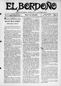 El Bordoño : Semanario Festivo-Literario. Núm. 57, 14 de julio de 1907 | Biblioteca Virtual Miguel de Cervantes