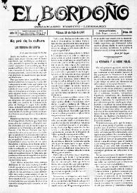 El Bordoño : Semanario Festivo-Literario. Núm. 59, 28 de julio de 1907 | Biblioteca Virtual Miguel de Cervantes