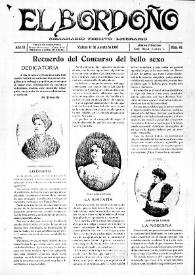 El Bordoño : Semanario Festivo-Literario. Núm. 61, 11 de agosto de 1907 | Biblioteca Virtual Miguel de Cervantes