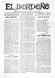 El Bordoño : Semanario Festivo-Literario. Núm. 62, 18 de agosto de 1907 | Biblioteca Virtual Miguel de Cervantes