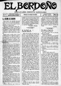 El Bordoño : Semanario Festivo-Literario. Núm. 105, 24 de enero de 1909 | Biblioteca Virtual Miguel de Cervantes