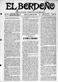 El Bordoño : Semanario Festivo-Literario. Núm. 113, 21 de marzo de 1909 | Biblioteca Virtual Miguel de Cervantes