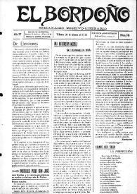 El Bordoño : Semanario Festivo-Literario. Núm. 141, 16 de marzo de 1913 | Biblioteca Virtual Miguel de Cervantes