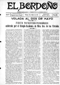 El Bordoño : Semanario Festivo-Literario. Núm. 149, 11 de mayo de 1913 | Biblioteca Virtual Miguel de Cervantes