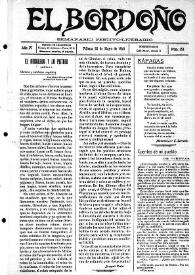 El Bordoño : Semanario Festivo-Literario. Núm. 151, 25 de mayo de 1913 | Biblioteca Virtual Miguel de Cervantes