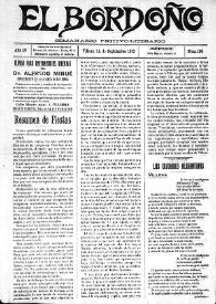 El Bordoño : Semanario Festivo-Literario. Núm. 166, 14 de septiembre de 1913 | Biblioteca Virtual Miguel de Cervantes