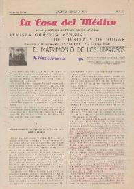 El matrimonio de los leprosos / Por el P. Agapito de Sobradillo
 | Biblioteca Virtual Miguel de Cervantes