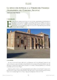 La devoción popular a la Virgen del Pinarejo (Aldeanueva del Codonal, Segovia) / José Luis Díez Pascual | Biblioteca Virtual Miguel de Cervantes
